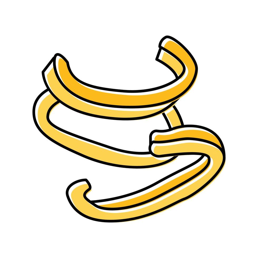 Slice gelbe Paprika Farbe Symbol Vektor Illustration