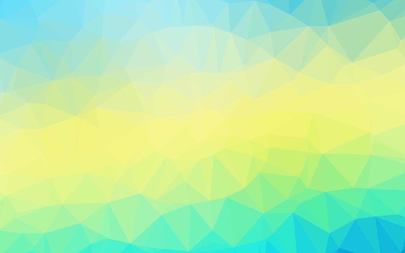 ljusblå, gul vektor polygonal bakgrund.