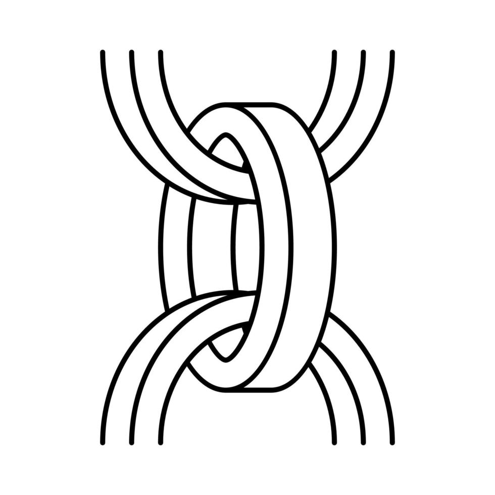 Belcher-Kettenlinie Symbol-Vektor-Illustration vektor