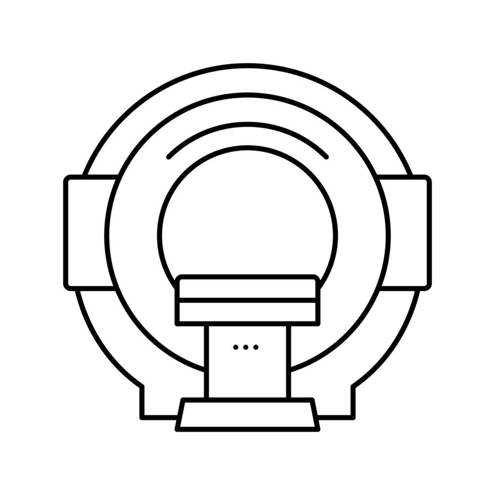 mri radiologi Utrustning linje ikon vektor illustration