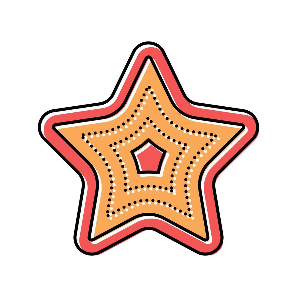 star ocean färg ikon vektor illustration