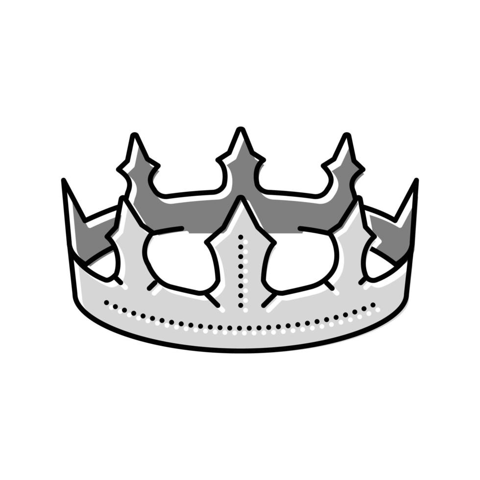 crown king färgikon vektorillustration vektor