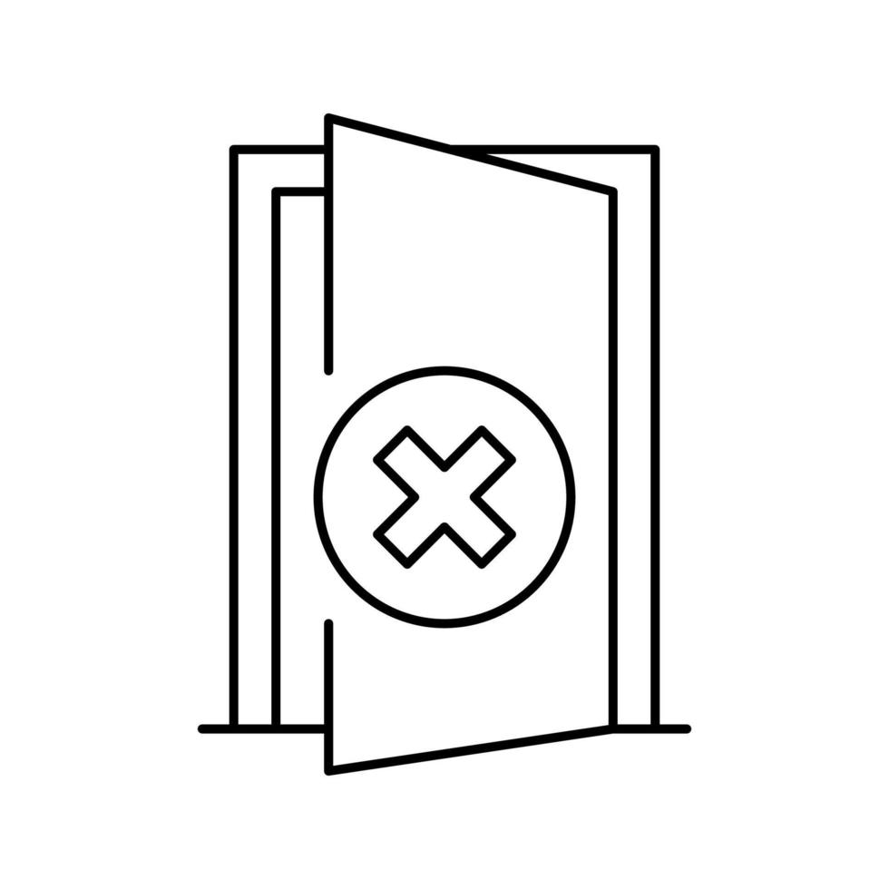 Feuer brennen Verbotszeichen Symbol Leitung Vektor Illustration