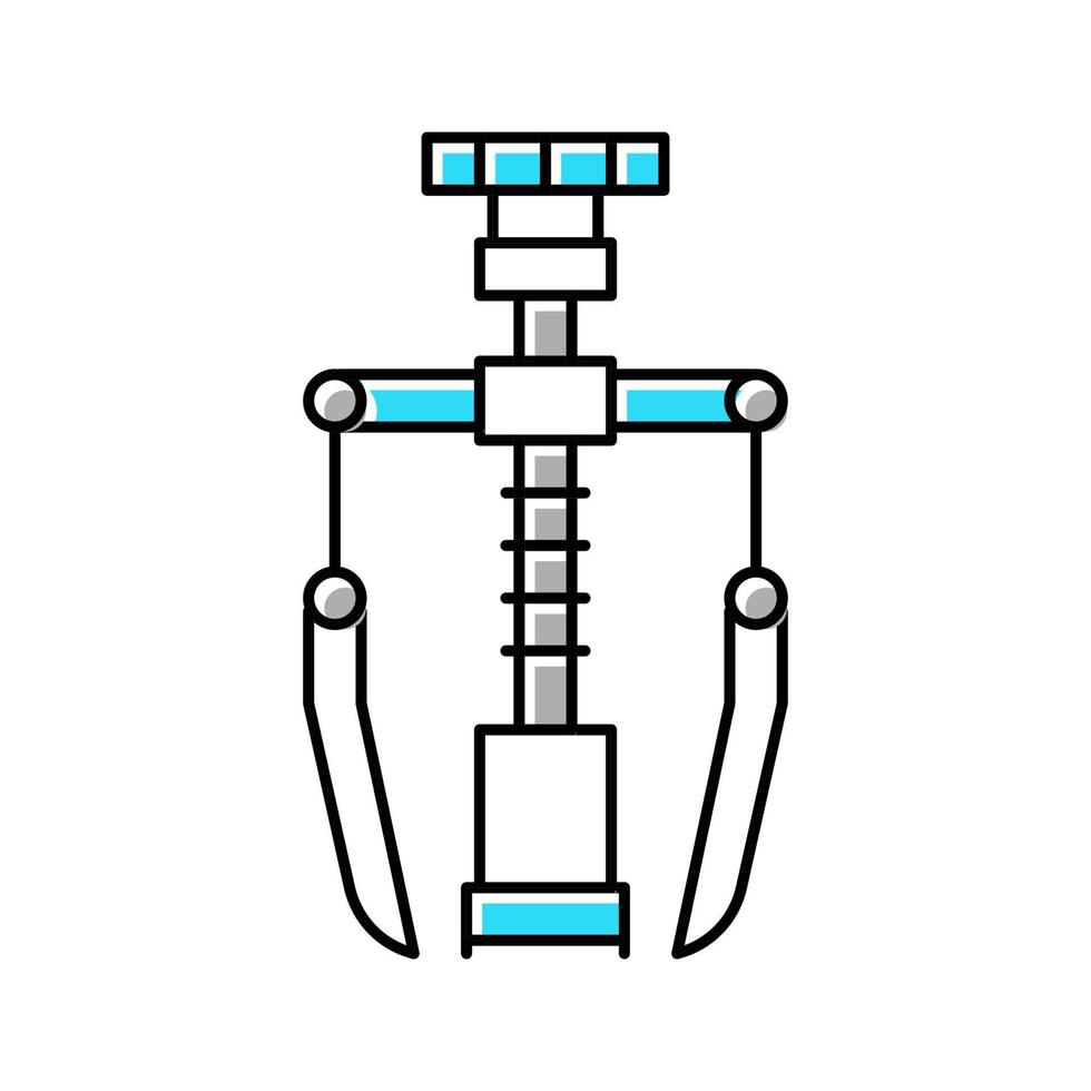 Ausrüstung für die Behandlung Nagelfarbe Symbol Vektor Illustration