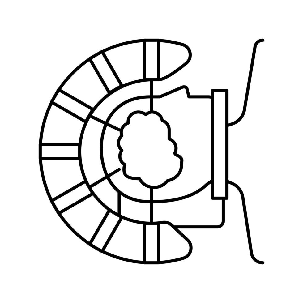 Symbolvektorillustration für stereotaktische Radiochirurgie vektor