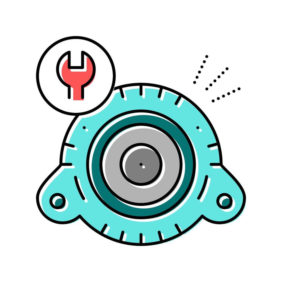 Generator Reparatur Farbsymbol Vektor isolierte Illustration