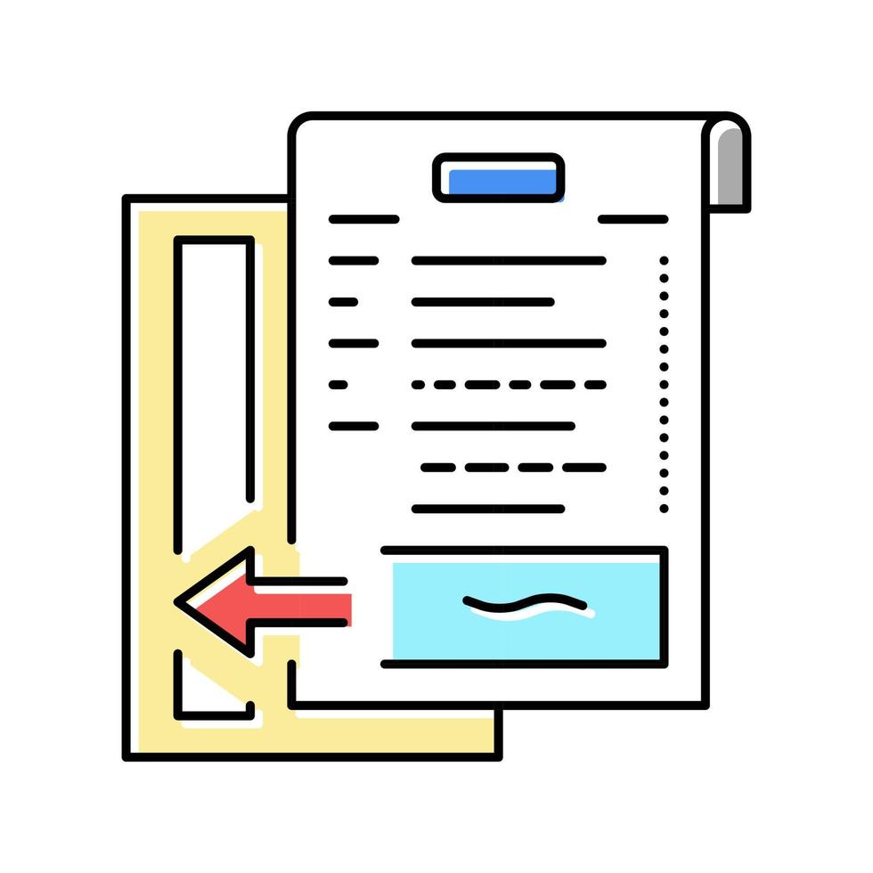 övergång till ifrs internationella finansiella rapporteringsstandarder och införande av nya standarder färgikon vektorillustration vektor