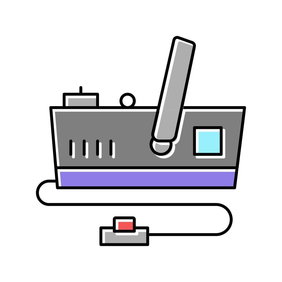 generator rök färg ikon vektor illustration