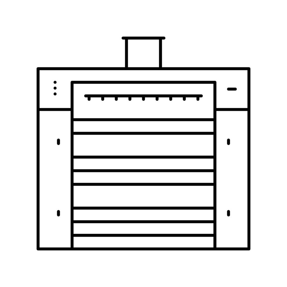 Mischen von Weizenkorn-Fabrikausrüstungslinie Symbol-Vektor-Illustration vektor