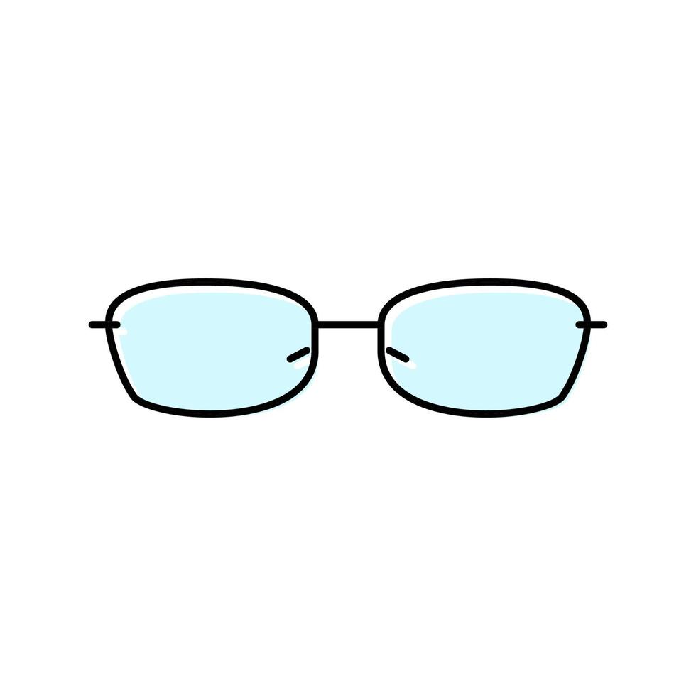 Okularbrille optische Farbsymbol-Vektorillustration vektor