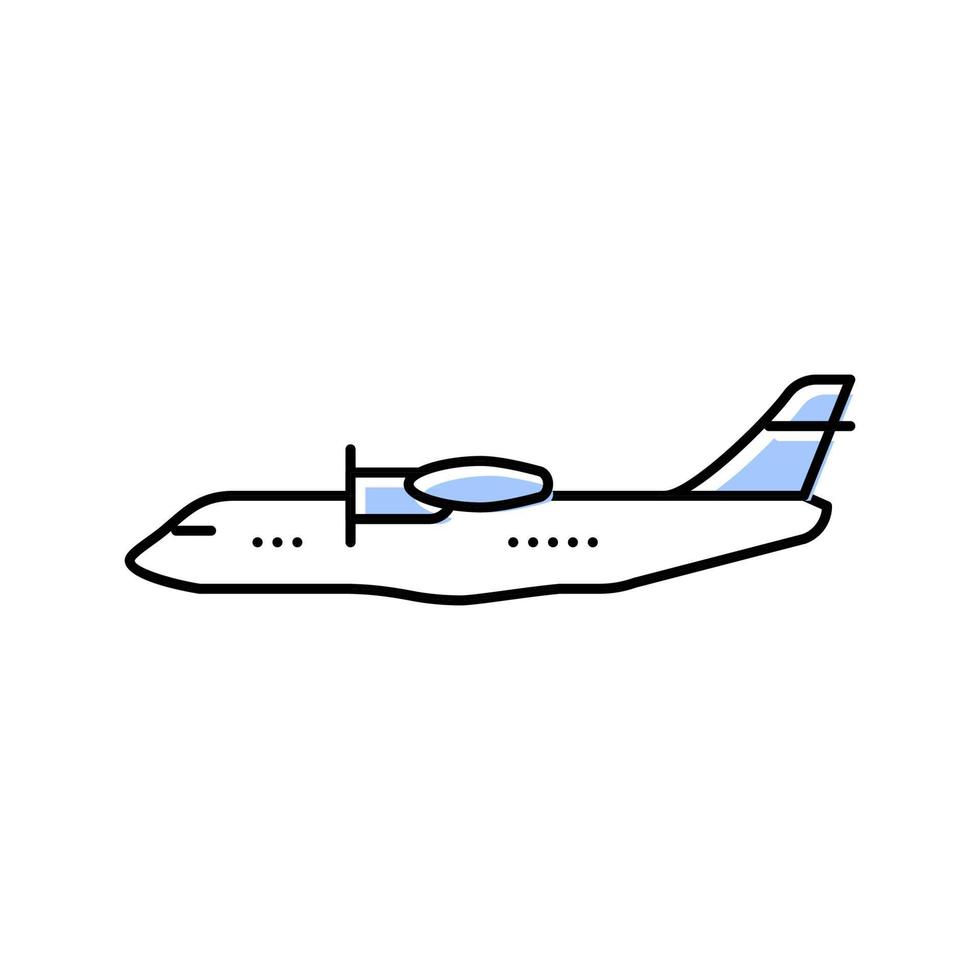 havs patrullera flygplan flygplan Färg ikon vektor illustration