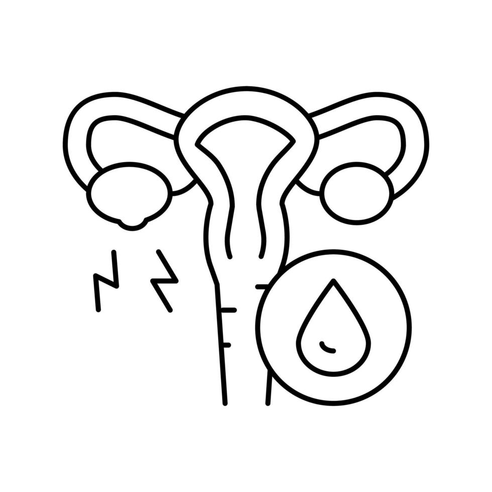 Schwangerschaft Embryo Symbol Leitung Vektor Illustration Zeichen