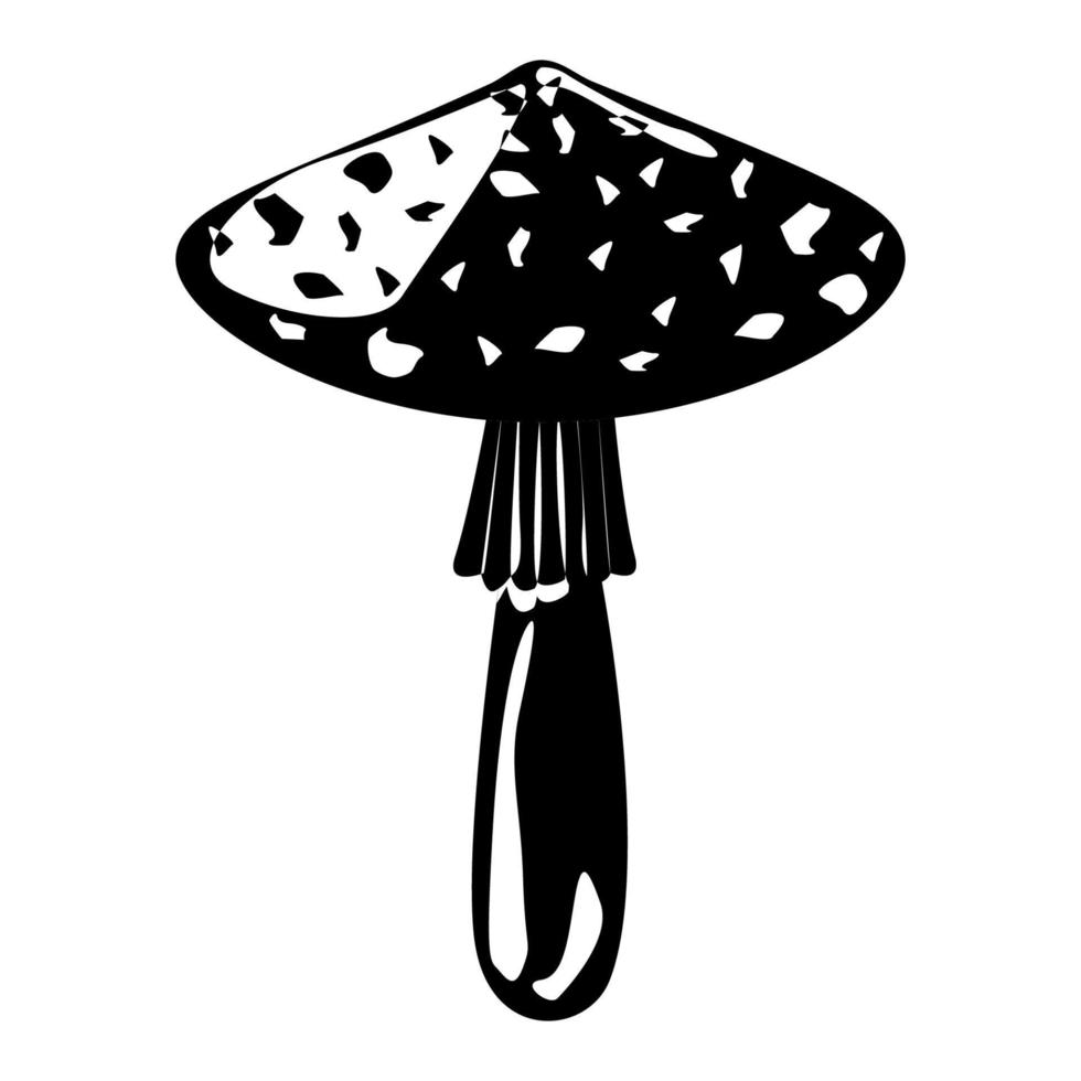 grön amanita svamp översikt. ätlig organisk svamp. tryffel. skog vild svamp typer. färgrik vektor illustration isolerat på vit bakgrund.