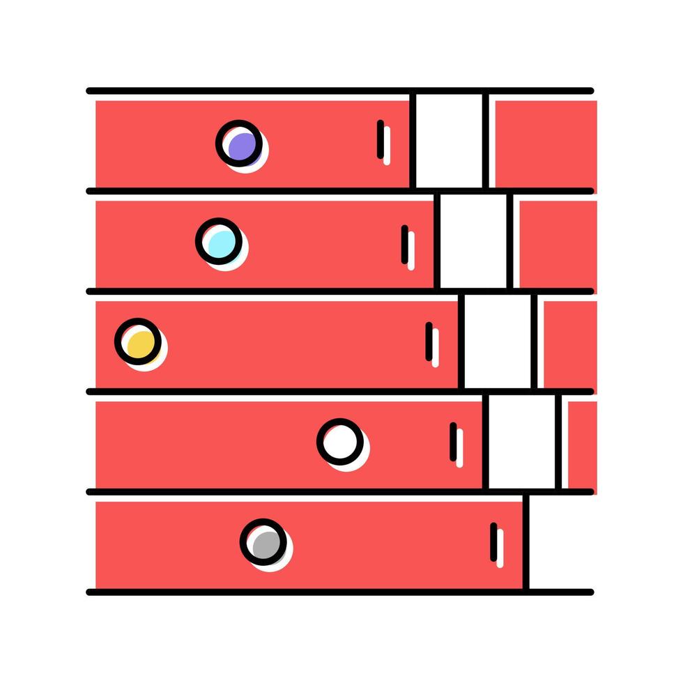 Führen Sie die Farbsymbol-Vektorillustration der Draufsicht der Strecke aus vektor