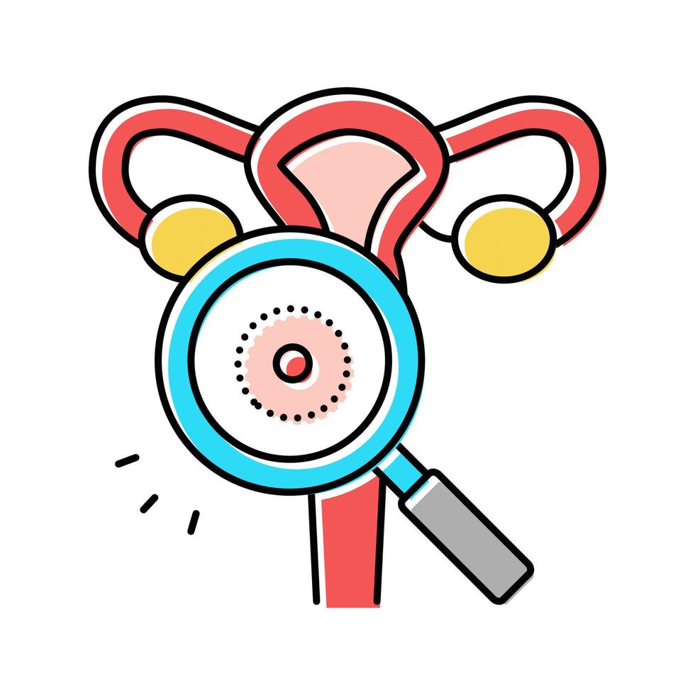 livmodern forskning sjukdom färg ikon vektor illustration