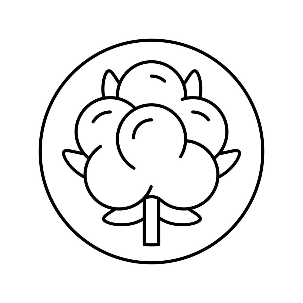 Baumwollkleidung Wäscheleine Symbol Vektor Illustration