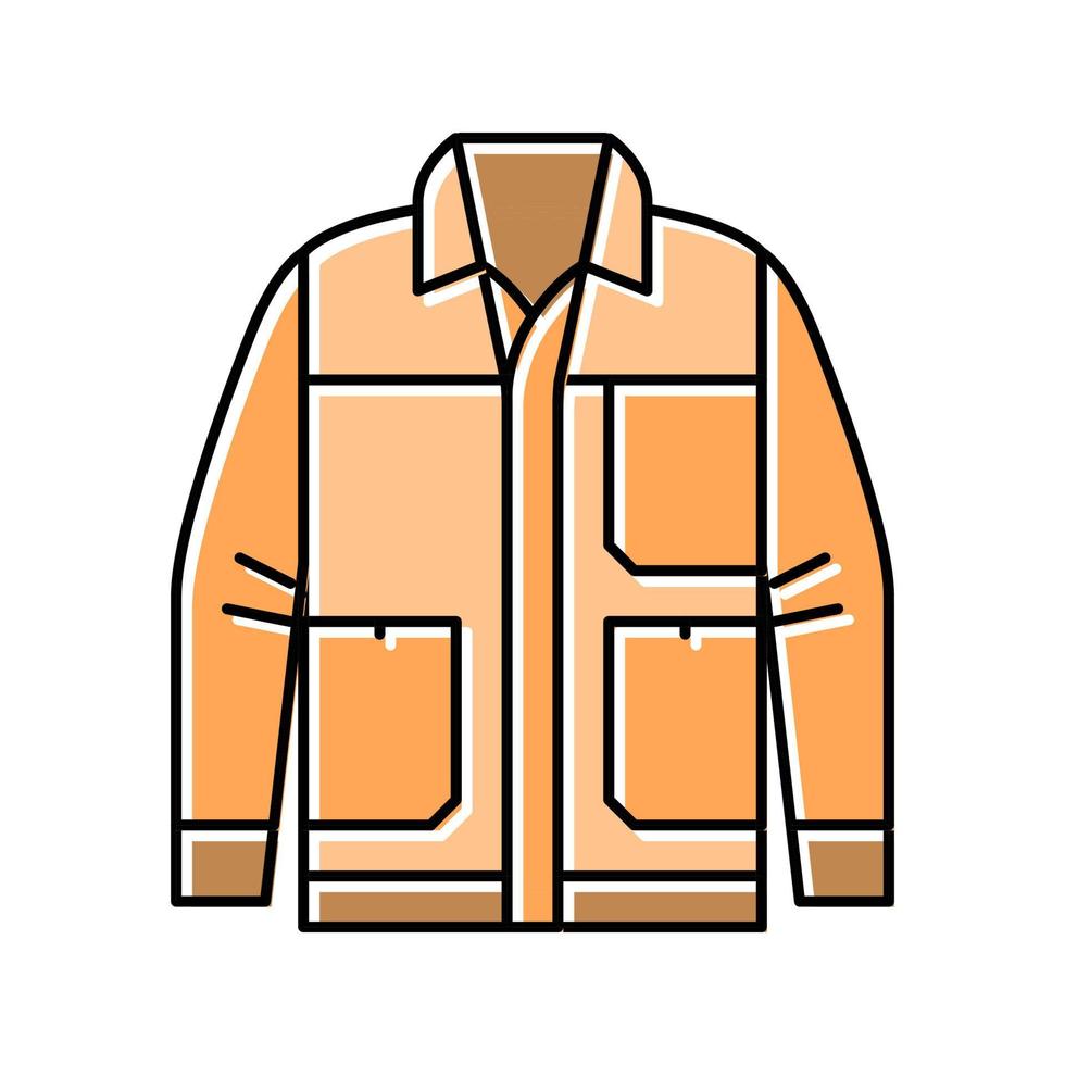 Syssla ytterkläder manlig Färg ikon vektor illustration