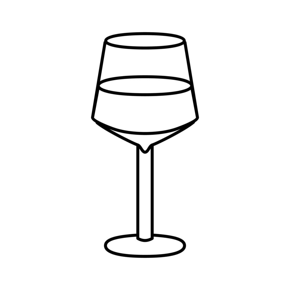 Weingut Weinglas Symbol Leitung Vektorgrafik vektor