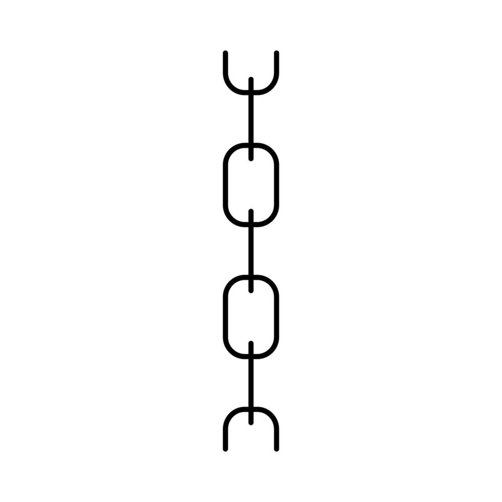 kabelkette, linie, symbol, vektor, illustration vektor