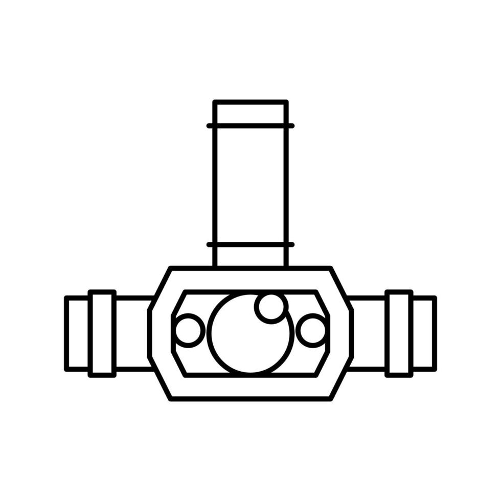 Scheinwerferbeleuchtung Werkzeuglinie Symbol Vektor Illustration