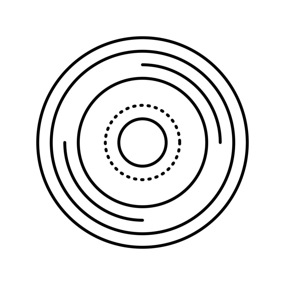 Schaltfläche Denim Symbol Leitung Vektor Illustration