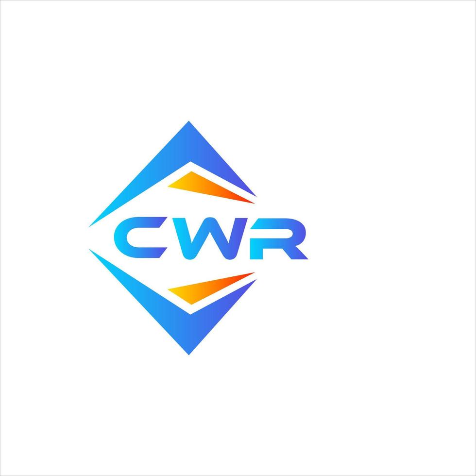cwr abstraktes Technologie-Logo-Design auf weißem Hintergrund. cwr kreative Initialen schreiben Logo-Konzept. vektor