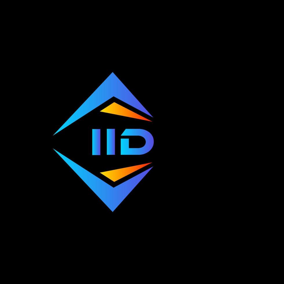 iid abstraktes Technologie-Logo-Design auf weißem Hintergrund. iid kreatives Initialen-Buchstaben-Logo-Konzept. vektor