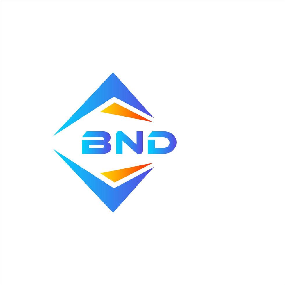 bnd abstrakt teknologi logotyp design på vit bakgrund. bnd kreativ initialer brev logotyp begrepp. vektor