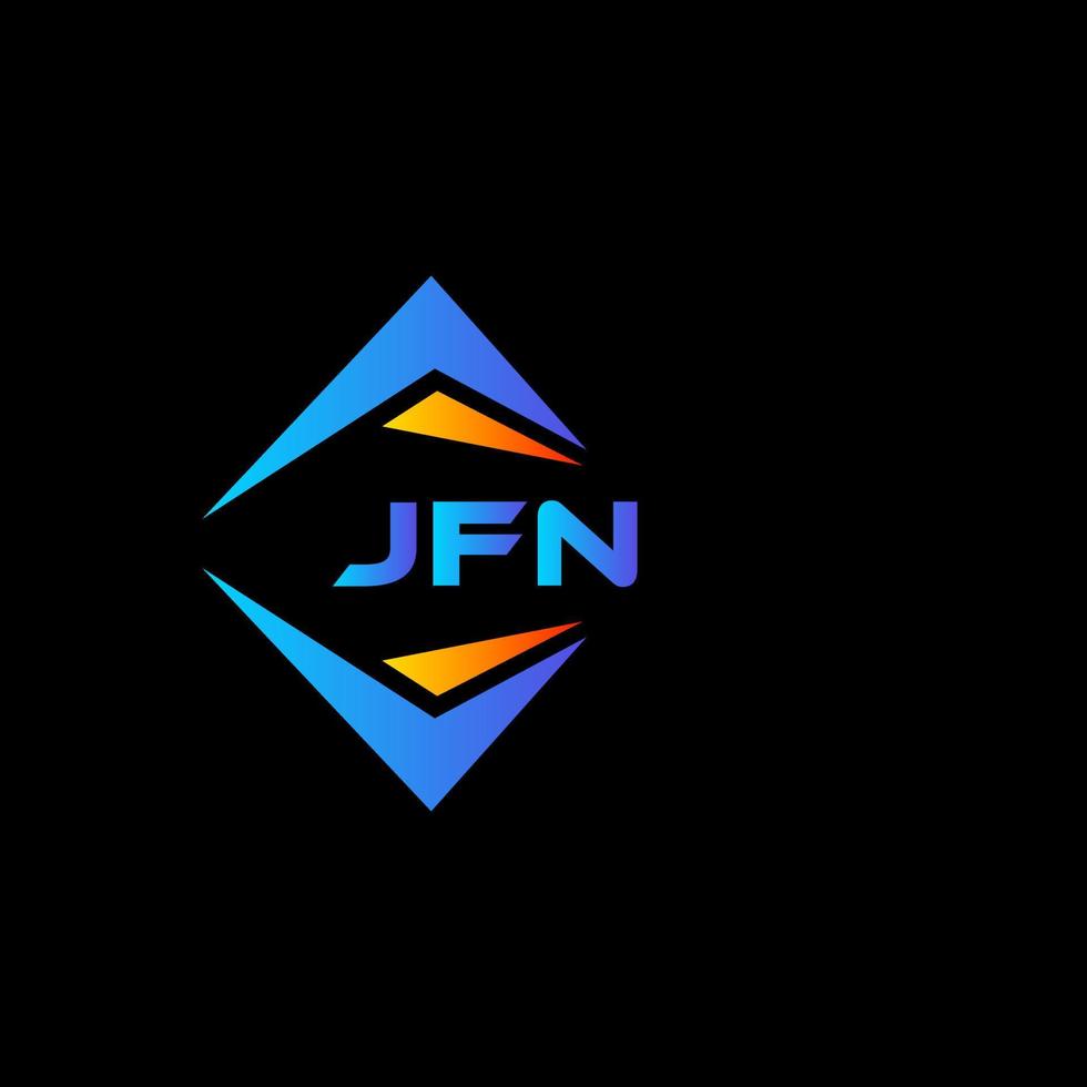 jfn abstrakt teknologi logotyp design på svart bakgrund. jfn kreativ initialer brev logotyp begrepp. vektor