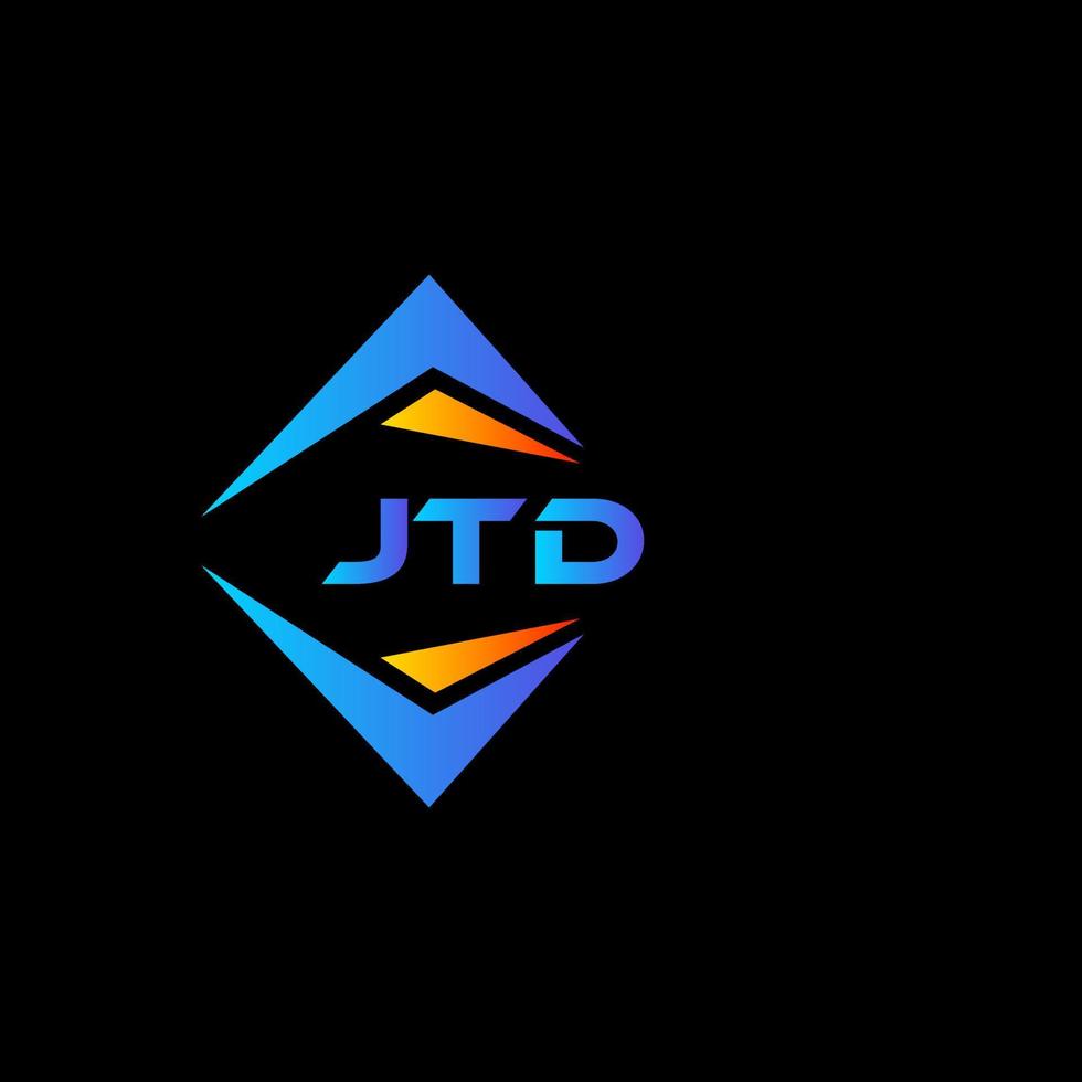 jtd abstrakt teknologi logotyp design på svart bakgrund. jtd kreativ initialer brev logotyp begrepp. vektor