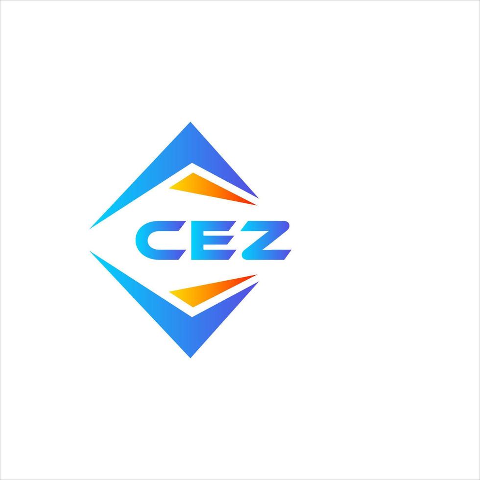 Cez abstraktes Technologie-Logo-Design auf weißem Hintergrund. cez kreatives Initialen-Buchstaben-Logo-Konzept. vektor