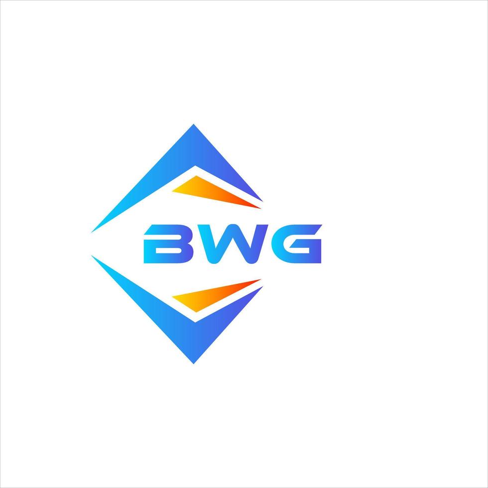 bwg abstraktes Technologie-Logo-Design auf weißem Hintergrund. bwg kreative Initialen schreiben Logo-Konzept. vektor