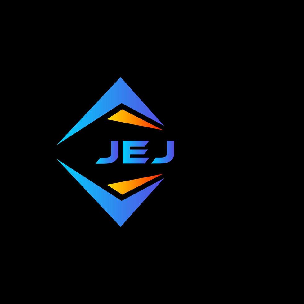 Jej abstraktes Technologie-Logo-Design auf schwarzem Hintergrund. jej kreative Initialen schreiben Logo-Konzept. vektor