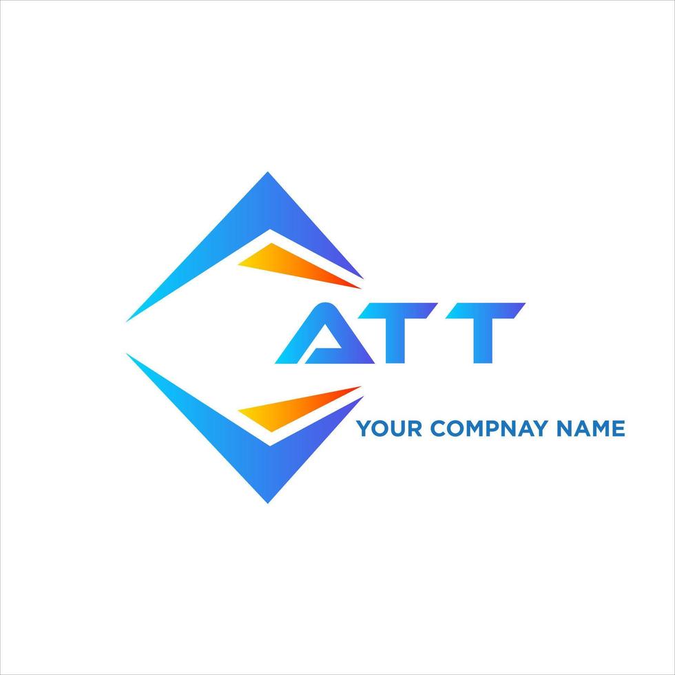 Att abstraktes Technologie-Logo-Design auf weißem Hintergrund. att kreatives Initialen-Buchstaben-Logo-Konzept. vektor