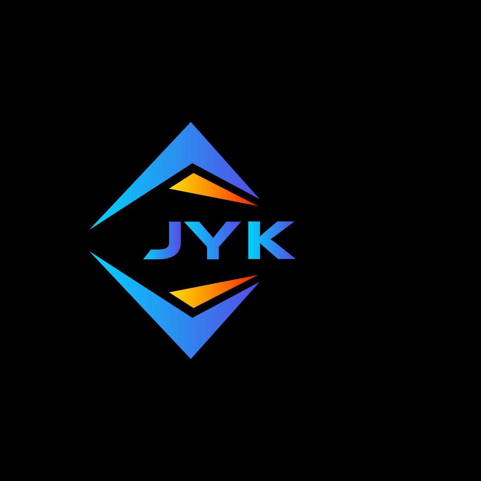 jyk abstrakt teknologi logotyp design på svart bakgrund. jyk kreativ initialer brev logotyp begrepp. vektor