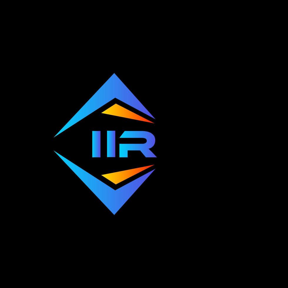 iir abstraktes Technologie-Logo-Design auf weißem Hintergrund. iir kreative Initialen schreiben Logo-Konzept. vektor