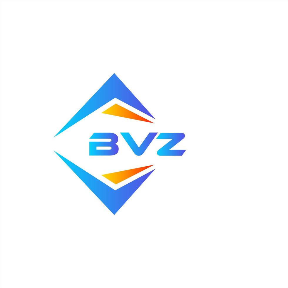bvz abstraktes Technologie-Logo-Design auf weißem Hintergrund. bvz kreative Initialen schreiben Logo-Konzept. vektor