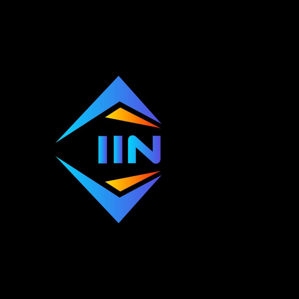 iin abstraktes Technologie-Logo-Design auf weißem Hintergrund. iin kreatives Initialen-Buchstaben-Logo-Konzept. vektor
