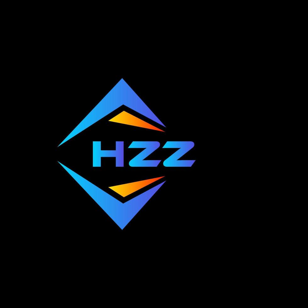 hzz abstrakt teknologi logotyp design på svart bakgrund. hzz kreativ initialer brev logotyp begrepp. vektor