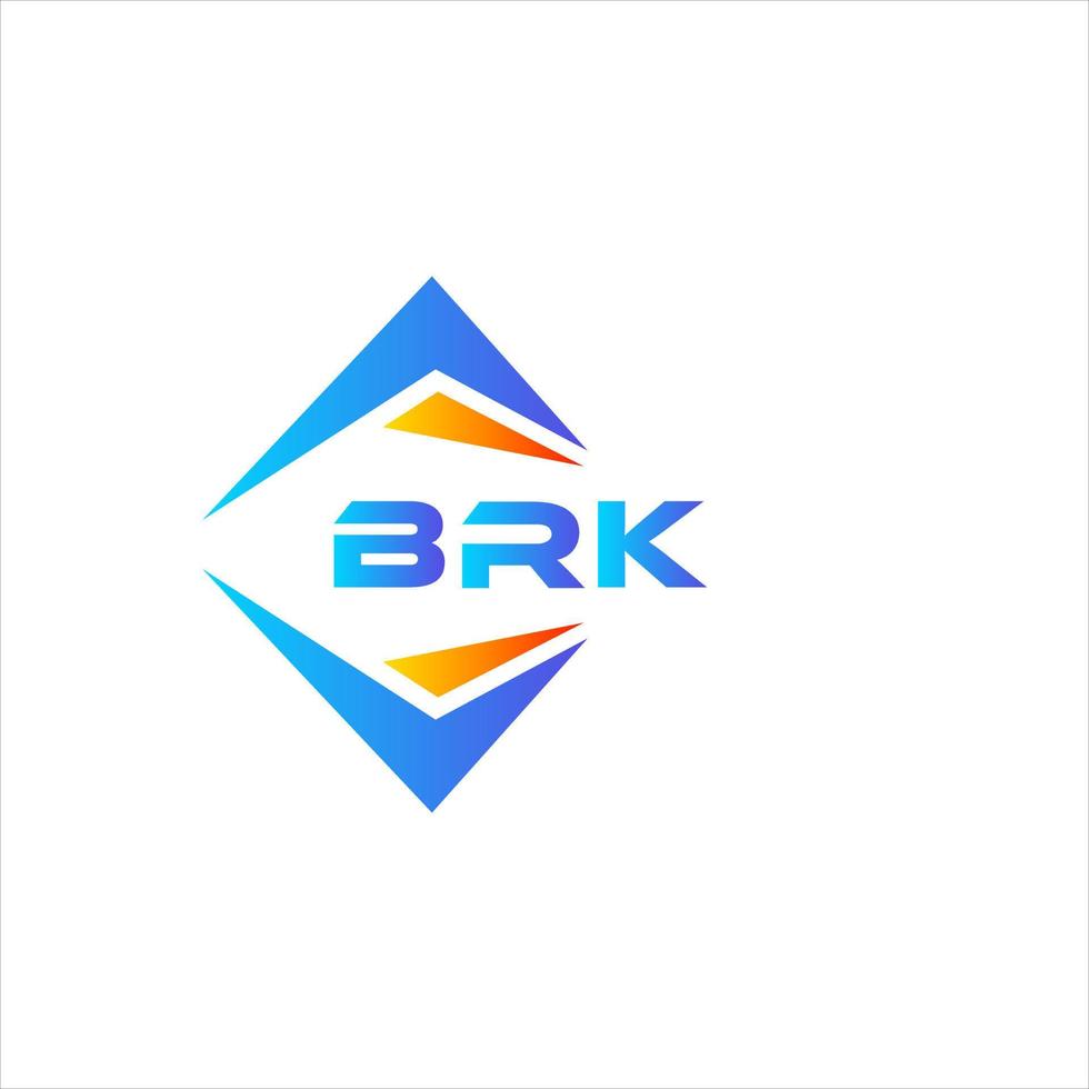 brk abstrakt teknologi logotyp design på vit bakgrund. brk kreativ initialer brev logotyp begrepp. vektor