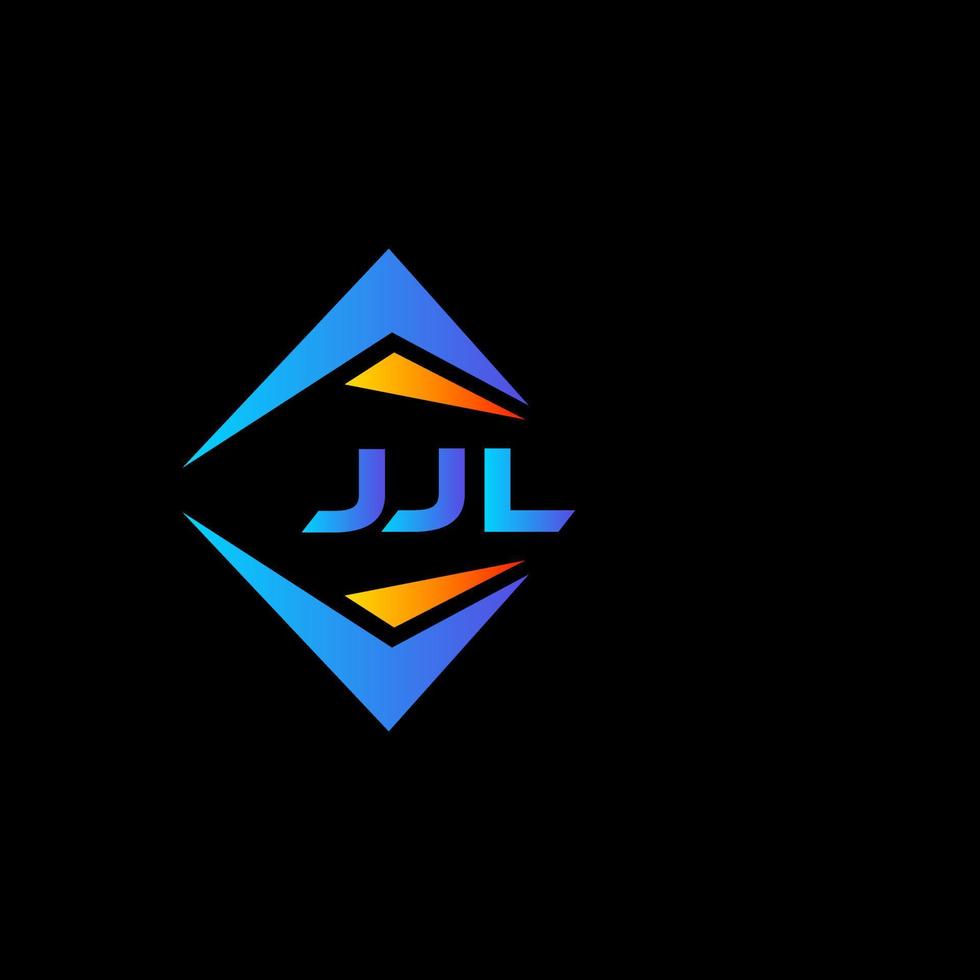 jjl abstraktes Technologie-Logo-Design auf schwarzem Hintergrund. jjl kreatives Initialen-Buchstaben-Logo-Konzept. vektor