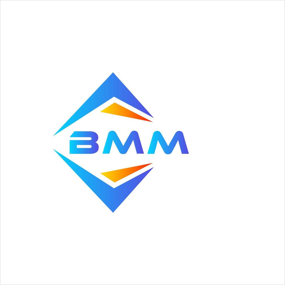 bmm abstrakt teknologi logotyp design på vit bakgrund. bmm kreativ initialer brev logotyp begrepp. vektor