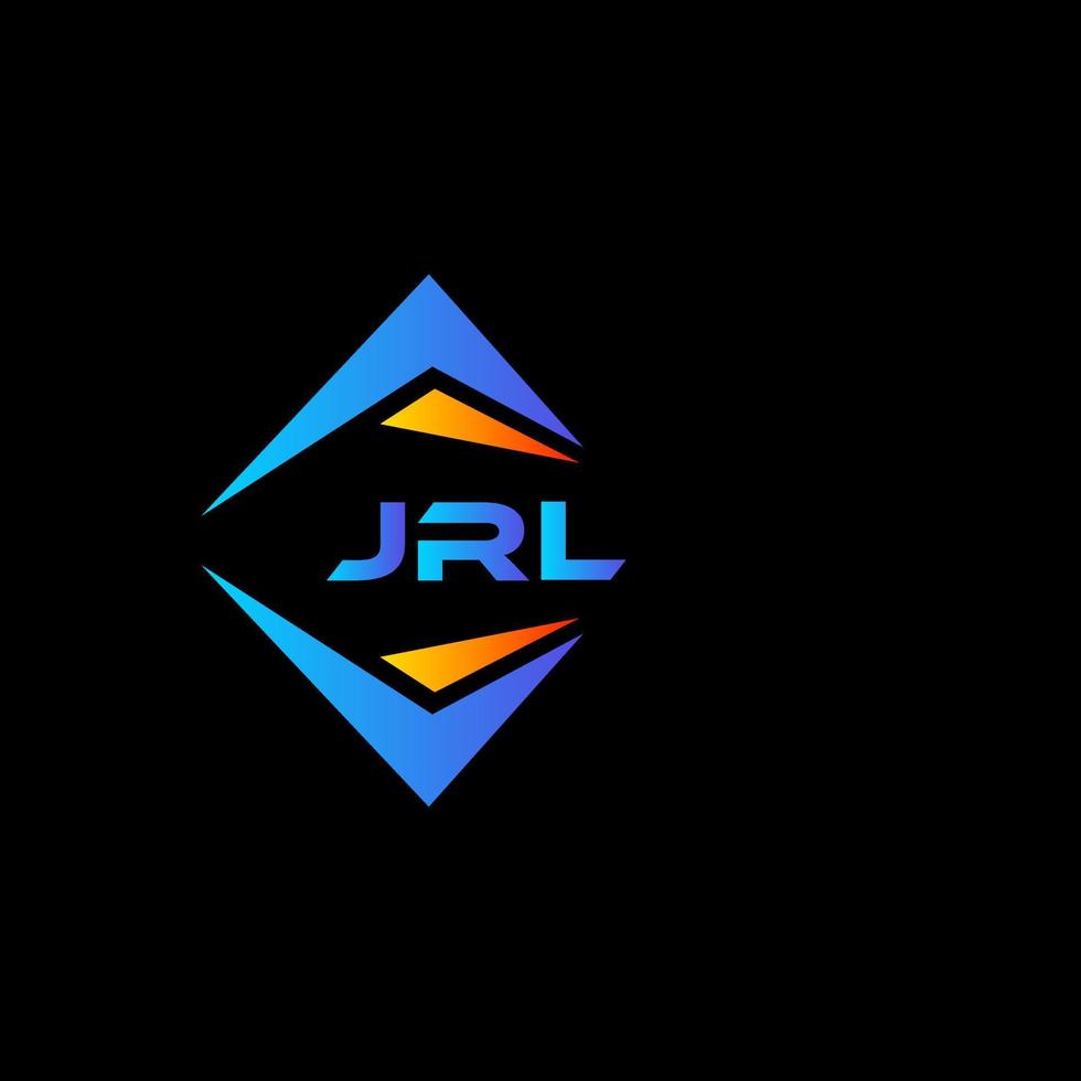 jrl abstraktes Technologie-Logo-Design auf schwarzem Hintergrund. jrl kreatives Initialen-Buchstaben-Logo-Konzept. vektor
