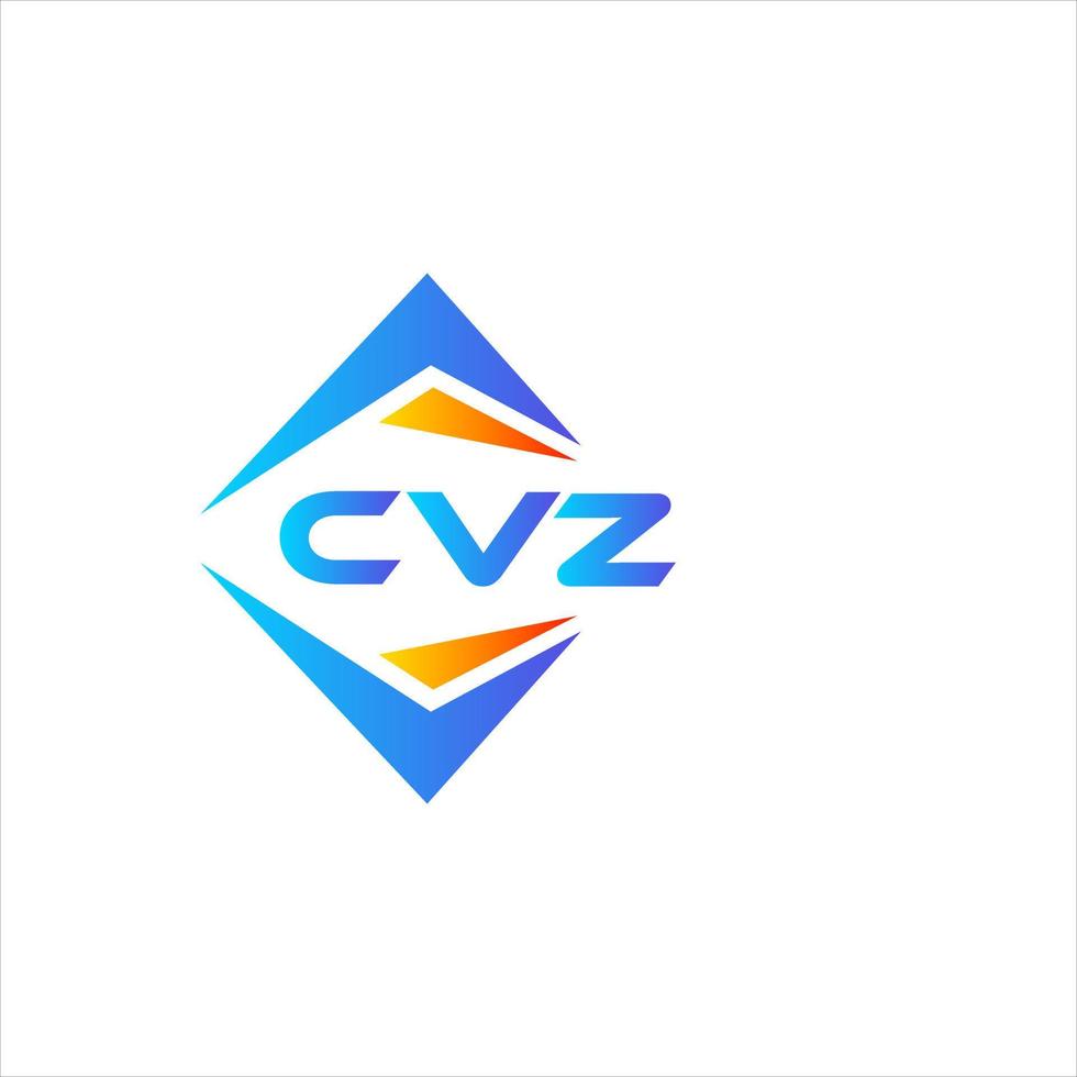 cvz abstraktes Technologie-Logo-Design auf weißem Hintergrund. cvz kreative Initialen schreiben Logo-Konzept. vektor