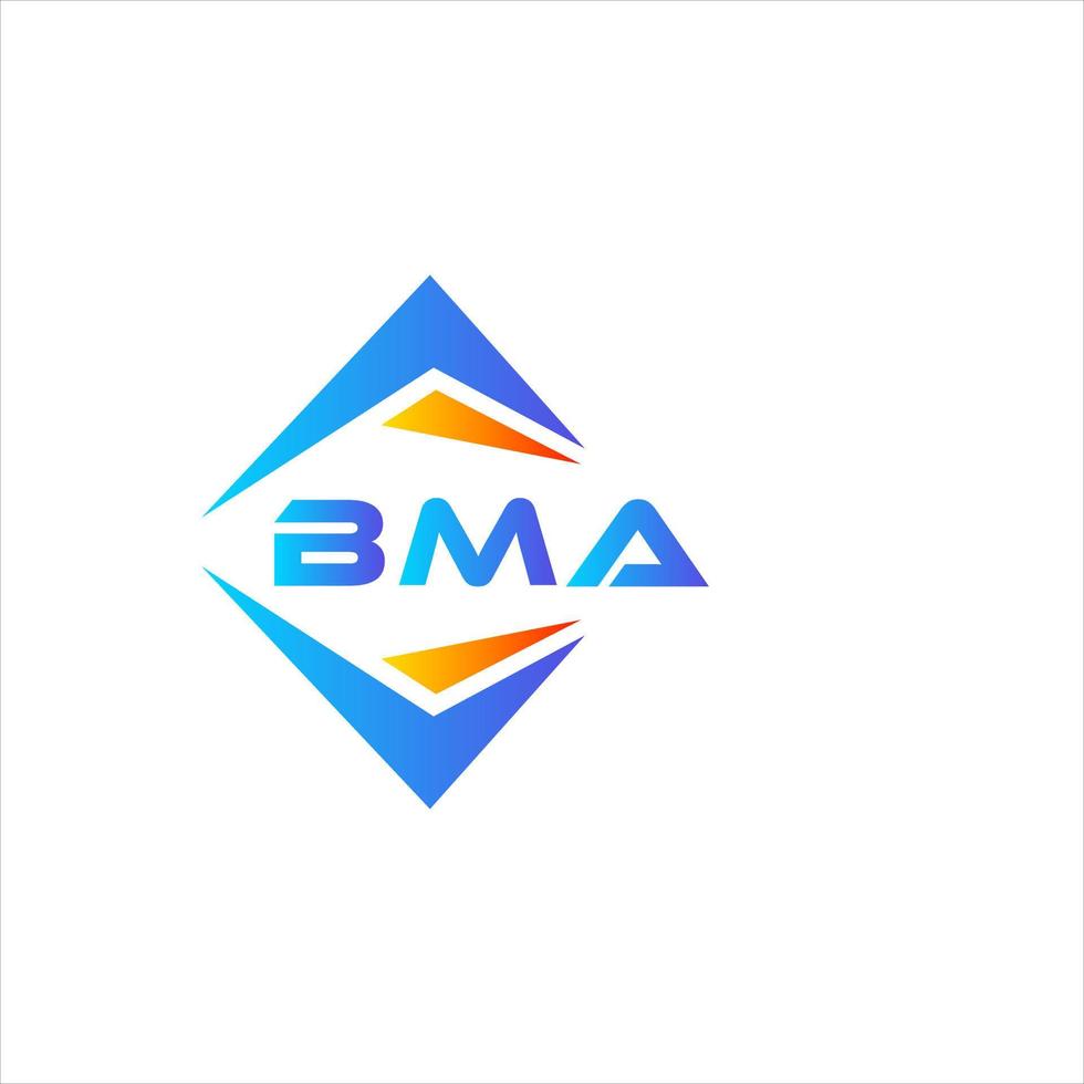 bma abstrakt teknologi logotyp design på vit bakgrund. bma kreativ initialer brev logotyp begrepp. vektor