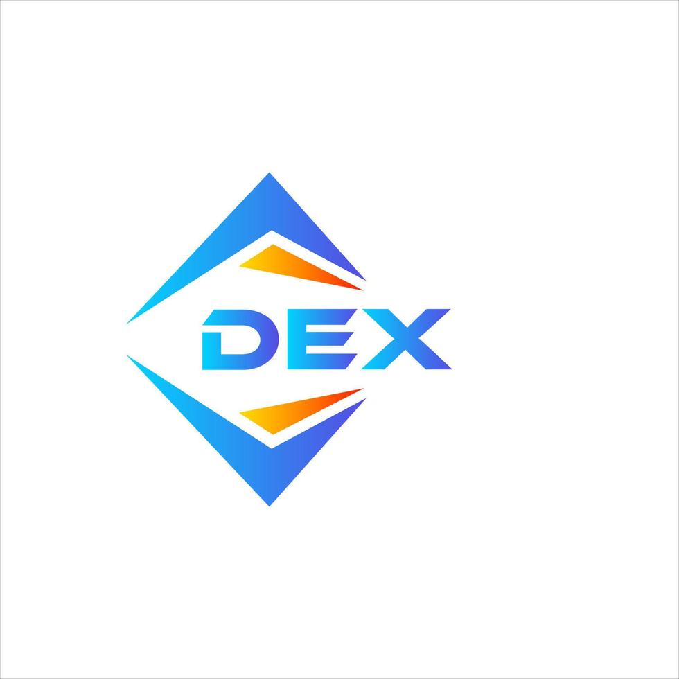 Dex abstraktes Technologie-Logo-Design auf weißem Hintergrund. dex kreative Initialen schreiben Logo-Konzept. vektor