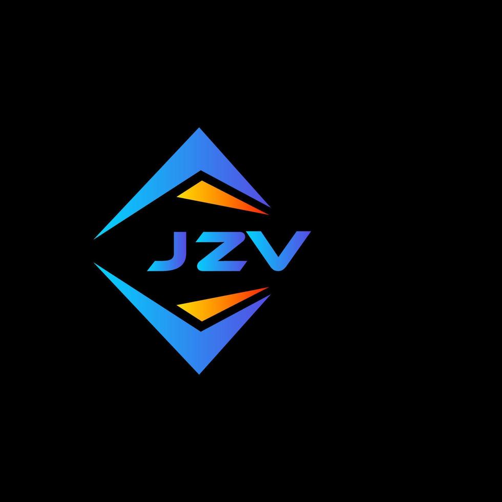 jzv abstraktes Technologie-Logo-Design auf schwarzem Hintergrund. jzv kreative Initialen schreiben Logo-Konzept. vektor