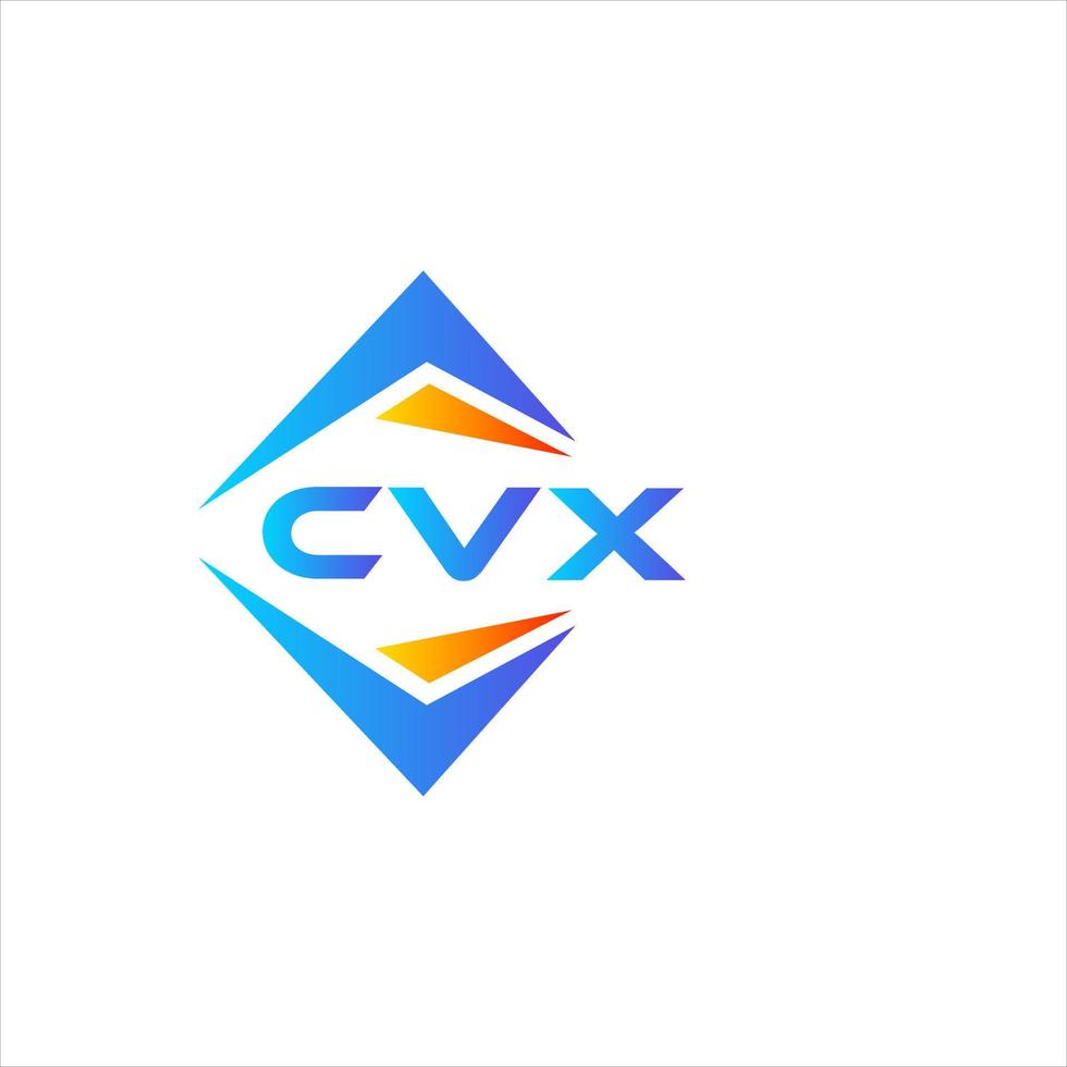 CVX abstraktes Technologie-Logo-Design auf weißem Hintergrund. cvx kreatives Initialen-Buchstaben-Logo-Konzept. vektor