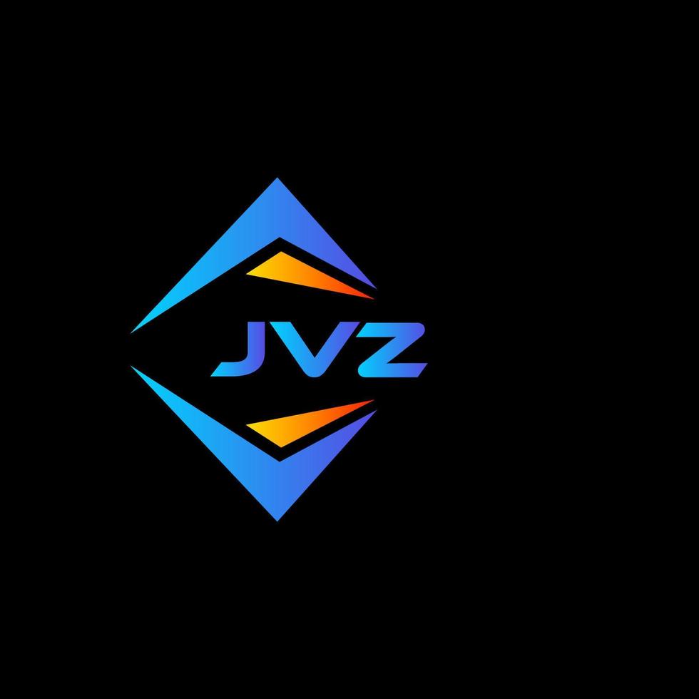 jvz abstrakt teknologi logotyp design på svart bakgrund. jvz kreativ initialer brev logotyp begrepp. vektor