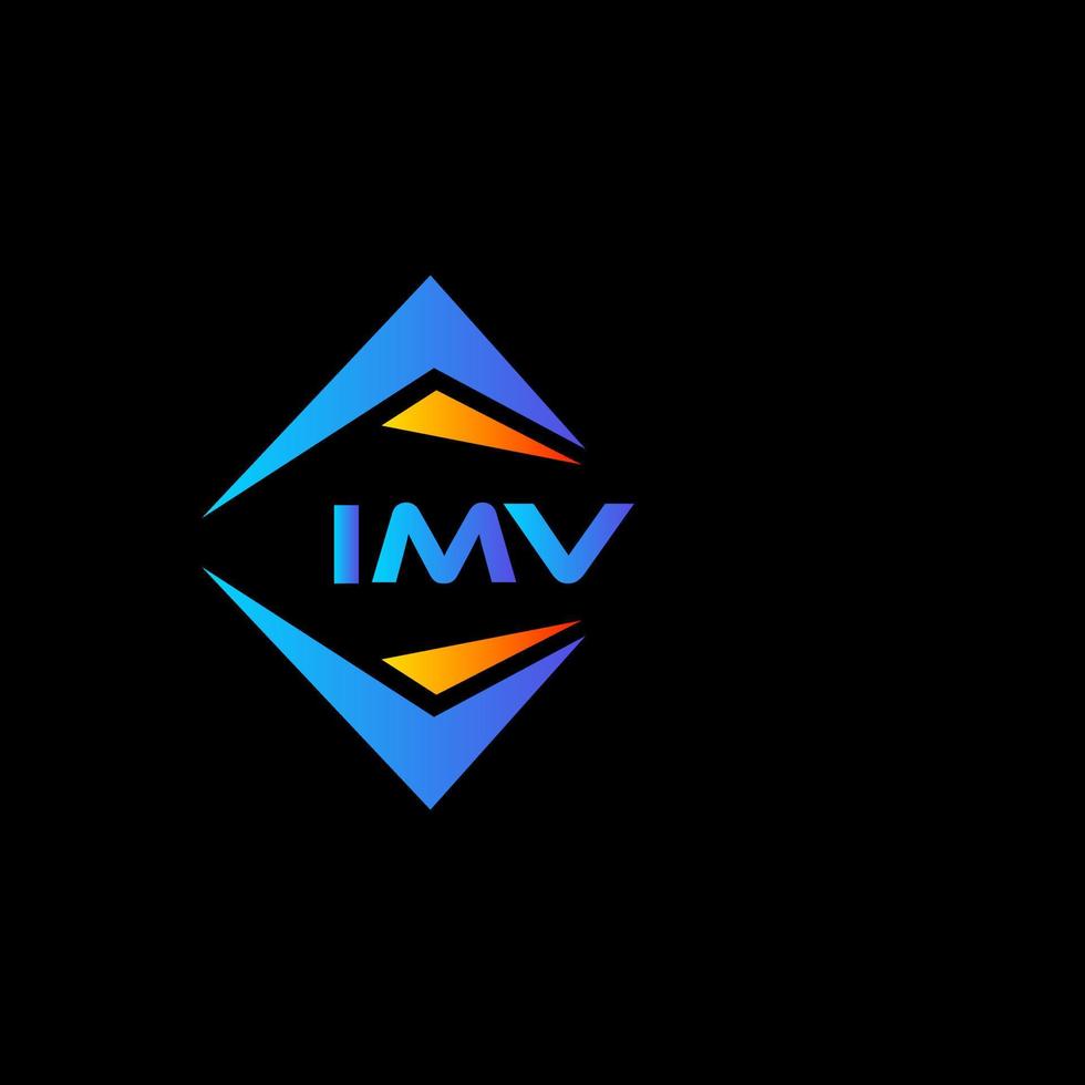 imv abstraktes Technologie-Logo-Design auf weißem Hintergrund. imv kreatives Initialen-Buchstaben-Logo-Konzept. vektor